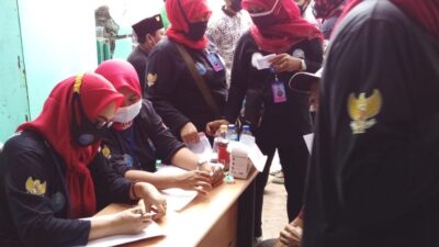 GANN DPC Kabupaten Tangerang Berkerjasama dengan Dinkes Curug Berikan 190 Vaksinasi Lansia