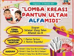 HUT Ke14 ALFAMIDI; “Ayo Ikut Lomba Kreasi Pantun”, Berhadiah Total Rp 8,8 Juta!