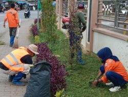 Merespon Permohonan Pengurus Masjid Agung, DLH Tangsel Lakukan Giat Bersih-Bersih