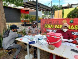 Polsek Cisauk Gelar Vaksin Presisi Di 4 Lokasi