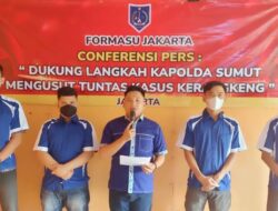 Formasu Jakarta Apresiasi Terhadap Kapolda Sumut Yang Telah Berhasil Mengungkap Kasus Kerangkeng Manusia