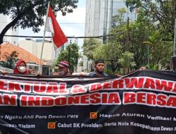 Sejumlah Koalisi Wartawan Indonesia Bersatoe Datangi Kantor Dewan Pers