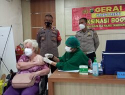 Antusias warga Kelapa Dua Terlihat 531 Orang Ikut Vaksin Booster yang di Gelar Polsek Kedu