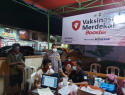 Polsek Legok Gelar Vaksin Malam Dengan Target 300 Orang