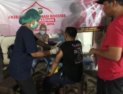 Polsek Serpong, Gencar Gelar Vaksin Booster Dosis 1, 2dan 3