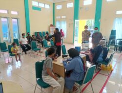 Polsek Ciputat Timur Gelar Vaksin Booster di Kel Sawah DiHadiri Lurah Agam