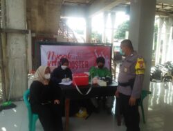 Jelang Akhir Pekan Polsek Ciputat Timur Gelar Vaksin Booster di Kelurahan Cipayung