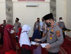Kapolres Cirebon Kota Berikan Santunan Anak Yatim Di Bulan Ramadhan