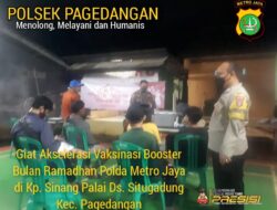 Akselerasi Vaksin Nasional Polsek Pagedangan Gencar Gelar Booster