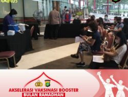Akselerasi Vaksin Booster Nasional Polsek Pagedangan Gelar Vaksin di Mall Qbig