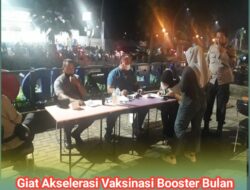Polsek Cisauk Laksanakan Vaksinasi Akselerasi Dari Pagi Himgga Malam Hari
