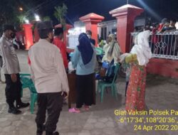 Selama Ramadhan Polsek Pasekan Optimalkan Vaksinasi