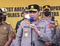 Polri Tinjau Pos Pam Paparkan Upaya Wujudkan Mudik Aman Dan Sehat