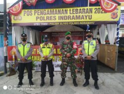 Polsek Sliyeg Dirikan Pos Pengamanan Di Sekitaran SPBU Tambi