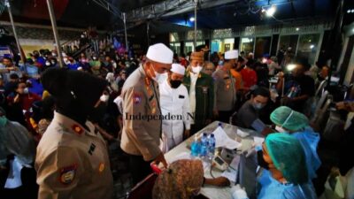 Antusias Masyarakat Sangat Tinggi, Gerai Vaksin Di Mesjid Jami Halimatul Huda di Serbu Warga