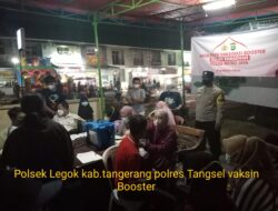 Polsek Legok meskipun Hari libur Tetap Buka Gerai Vaksin Booster