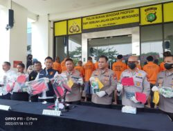 Tim Gabungan Reskrim Polres Tangsel Amankan 11 Tersangka Pelaku Curanmor