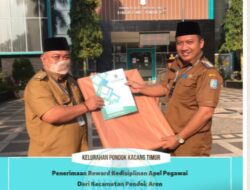 Kelurahan Pondok Kacang Timur Peroleh Penghargaan “Reward Kedisiplinan Apel Pegawai”