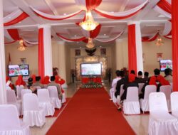 Kapolres Majalengka Bersama Forkopimda Saksikan Upacara Detik Detik Kemerdekaan RI Ke-77