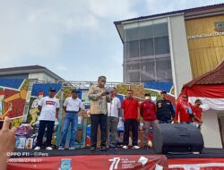 Bertabur Doorprize, Ribuan Warga kedaung Ikut Jalan Sehat Meriahkan HUT RI Ke 77