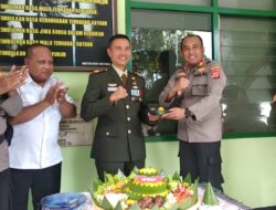 Polres Cirebon Kota Berikan Surprise HUT TNI Ke-77 Tahun Ke Kodim 0614 Kota Cirebon