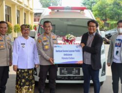 Polresta Cirebon Terima Bantuan Satu Unit Mobil Ambulance Dari Bank BRI