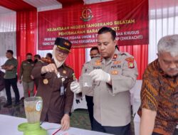 Sebesar 6 Milyar Barang Bukti Telah Dimusnahkan Kejari Tangsel