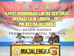 Kapolres Majalengka Pimpin Rapat Koordinasi Lintas Sektoral Operasi Lilin Lodaya 2022