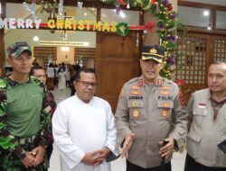 Pamatwil Polres Indramayu Didampingi Kapolres Dan Dandim Tinjau Perayaan Misa Malam Natal