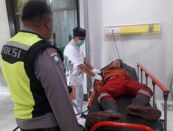 Quick Response Polsek Sindang Datangi TKP Laka Lantas Di Jalan Raya Cimanuk Barat