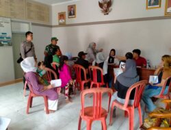 Ciptakan Desa Yang Aman TNI Dan Polri Di Cikijing Sambangi Balai Desa Sunalari