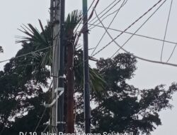MENJAMUR NYA TIANG INTERNET DI KELURAHAN BUARAN INDAH DIKELUH KAN WARGA