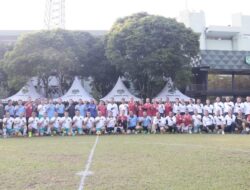 Perkuat Soliditas TNI Polri Polda Metro Jaya Dan Kodam Jaya Gelar Olahraga Bersama