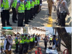 Guna Menertibkan Administrasi Pajak Kendaraan Bermotor Samsat Ciputat Bersama Polres Tangsel Gelar Razia di Alun-alun Kecamatan Pamulang
