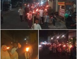 Pawai Obor Saung Jingga Mewarnai Komplek Reni Jaya Dalam Perayaan 1 Muharram 1445 Hijriah