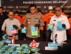 Sat Narkoba Polres Tangsel Ungkap Kasus Narkotika Senilai 10 Miliar