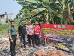 Upaya Menjaga Kualitas Udara , Polsek Kelapa Dua Himbau Warga Melalui Pasang Spanduk