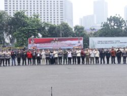 Polda Metro Jaya Gelar Apel Besar Pengaman Swakarsa Untuk Pemilu Damai 2024