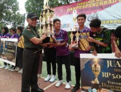 Danpuspenerbad Mayjen TNI, Toto Nugroho Tutup Turnamen  Bola Voli Tingkat Sekolah SMP & SMA