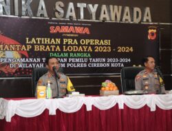 Polres Cirebon Kota Gelar Lat Pra Ops Operasi Mantap Brata Tahun 2023 Sampai Tahun 2024