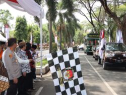 Kapolresta Cirebom Hadiri Acara Kirab Pemilu Tahun 2024