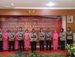4 Kapolsek dan 4 PJU Polres Metro Tangerang Kota Berganti, Berikut Daftarnya