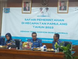 Safari Pemerintahan Tahun 2023 Kecamatan Pamulang Sukses Dalam Meningkatkan Program Pembangunan Infrastruktur