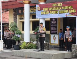 Waka Polres Ciko Pimpin Upacara Hari Kesadaran Nasional Tingkat Polres Cirebon Kota