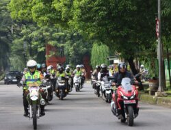 Kapolresta Cirebon Dan Kajari Kabupaten Cirebon Gelar Patroli Sinergitas Gunakan Sepeda Motor