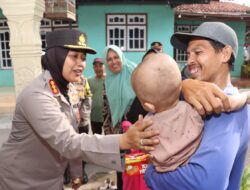 Kapolresta Cirebon Berikan Bantuan Kepada Anak Asuh Stunting