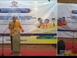 Musyawarah Daerah III HIMA Kosgoro 1957 Muhammad Iyon Terpilih Jadi Ketua Provinsi Banten