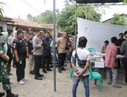 Kapolres Metro Tangerang Kota Lakukan Pengecekan PSL di Beberapa TPS