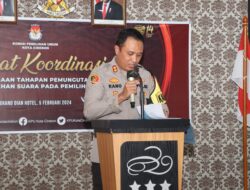 Kapolres Cirebon Kota Hadiri Rakor Pemantapan Tahapan Pungutan Dan Hitung Rekap Perolehan Suara Pemilu Tahun 2024