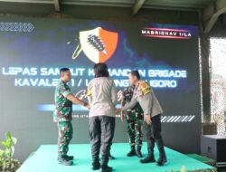 Wakapolres Menghadiri Serah Terima Jabatan Danyon Brigade Kavaleri 1/Limpung Alugoro